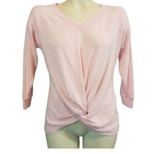 poof NY Pink Knot Top Size Medium